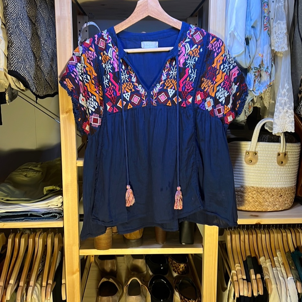 Alter’d State bohemian embroidered top